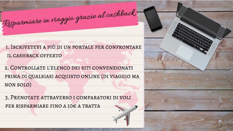 Come risparmiare in viaggio con il cashback