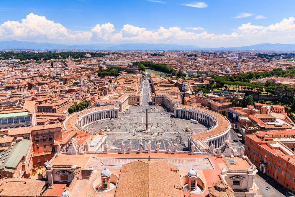 Vista su Roma da San Pietro