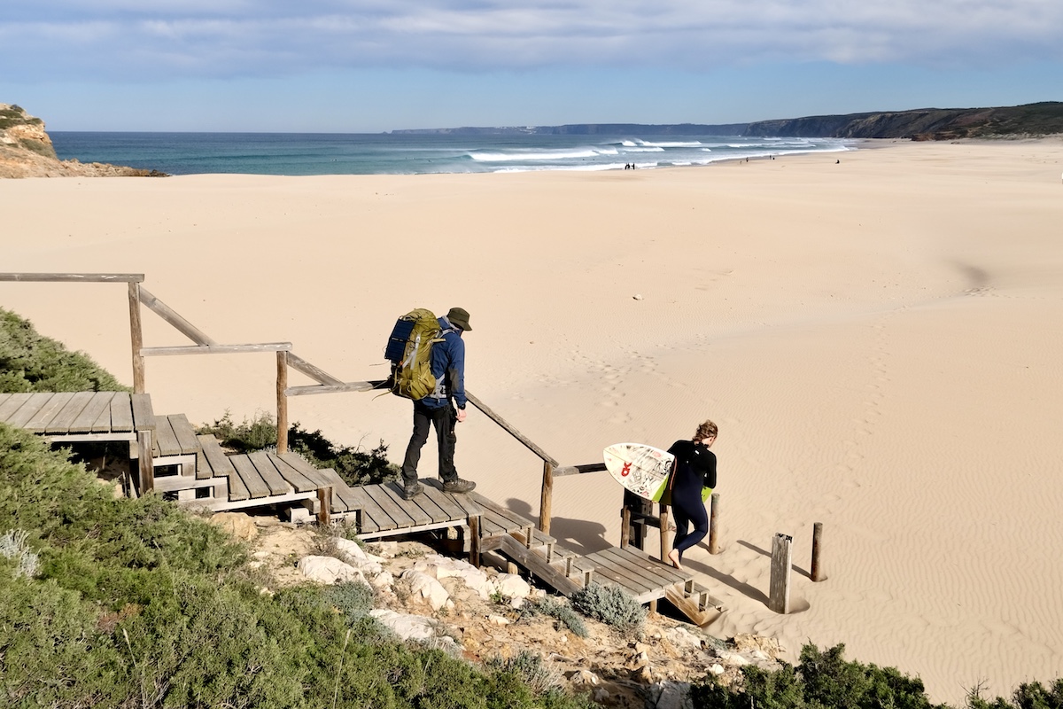 Trekking in Algarve, spiaggia di Bordeira