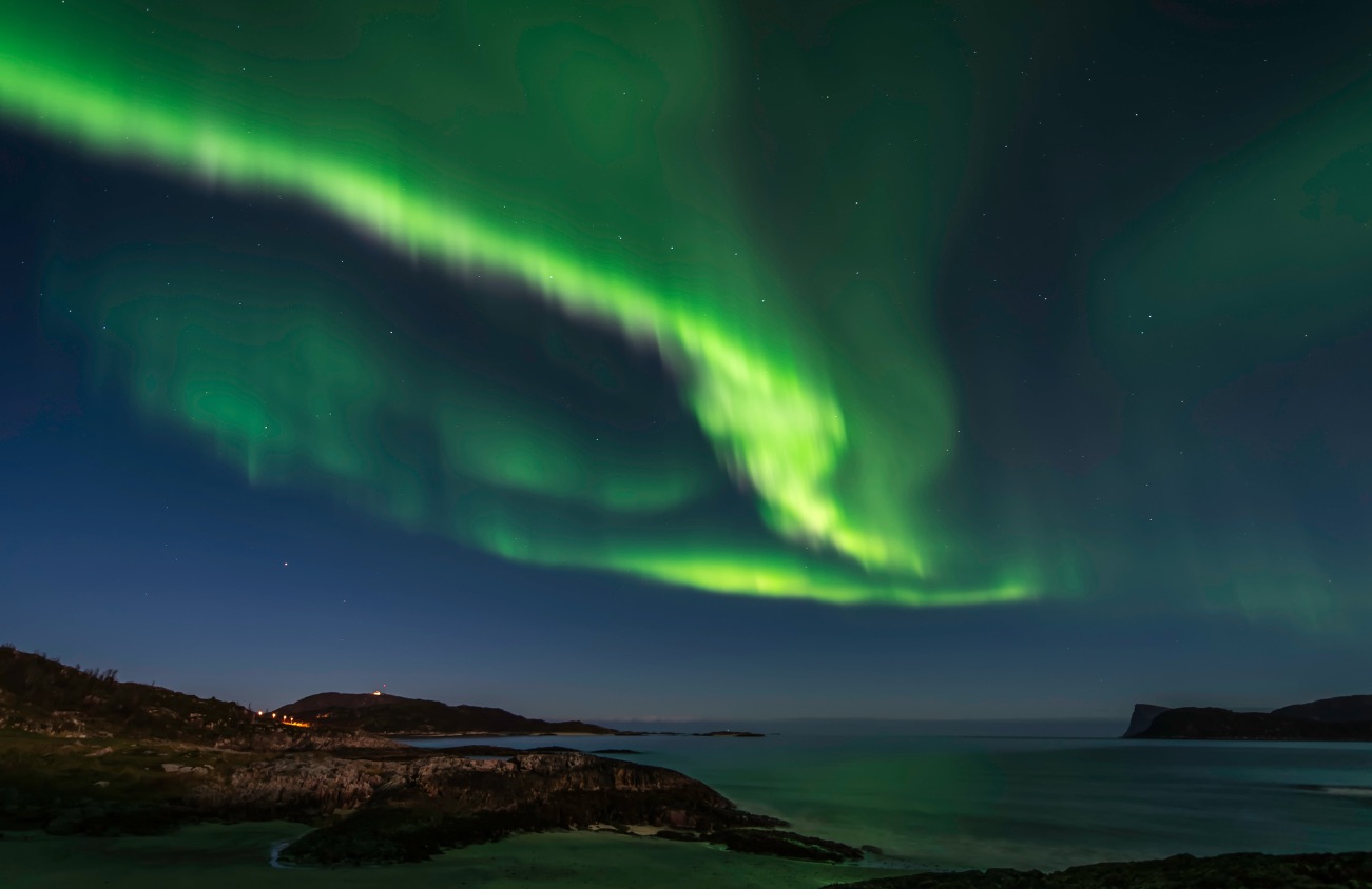 Aurora boreale Tromso Norvegia